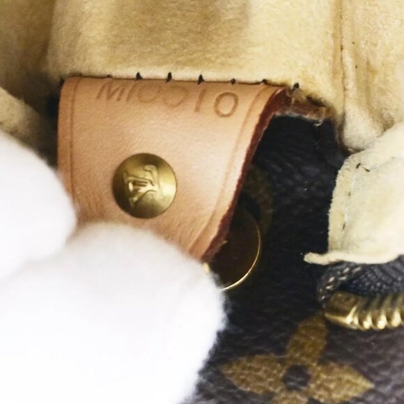 LOUIS VUITTON Logo Looping GM Shoulder Bag Monogram Leather Brown M51145 89ED212 - Picture 14 of 14